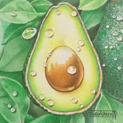 Peinture Cœur d’avocat… par Tchirieff Katia | Tableau Figuratif Huile Natures mortes