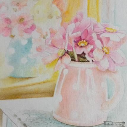Peinture Tendre bouquet par Tchirieff Katia | Tableau Figuratif Huile Natures mortes