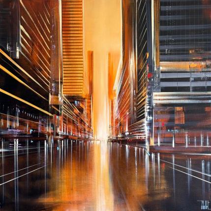 Peinture Aussantis par Guillet Jerome | Tableau Figuratif Huile Urbain