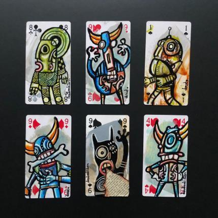 Peinture Conversations intérieures par Doudoudidon | Tableau Art Singulier Acrylique Portraits, Scènes de vie