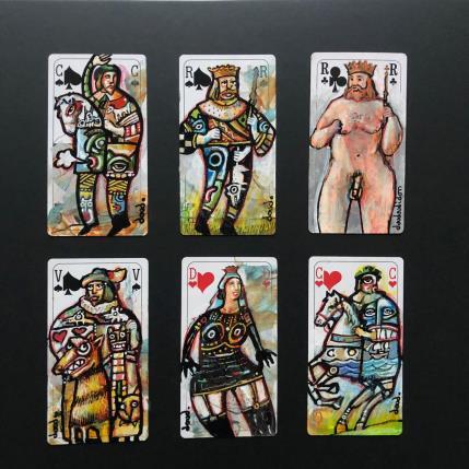 Peinture Le roi est nu par Doudoudidon | Tableau Art Singulier Acrylique Nu, Scènes de vie, Société