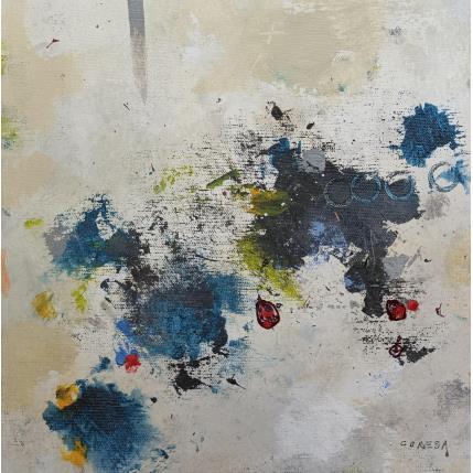 Painting Azul II by Jiménez Conesa Francisco | Painting Abstract Acrylic, Charcoal Minimalist