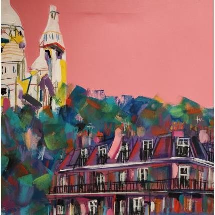 Gemälde Réveil lumineux (part.2) von Anicet Olivier | Gemälde Figurativ Acryl, Pastell Architektur, Urban