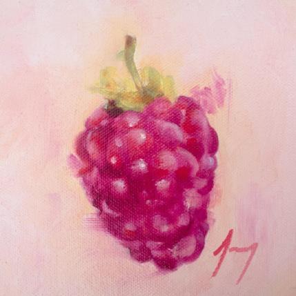 Peinture La framboise par Jung François | Tableau Figuratif Huile Natures mortes