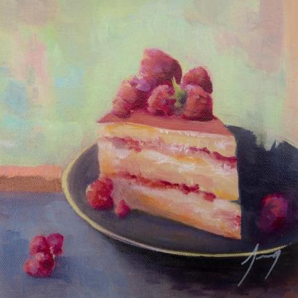 Painting La part du gateau by Jung François | Painting Figurative Oil Pop icons, Still-life