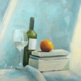 Peinture Lazy afternoon par Jung François | Tableau Figuratif Huile Natures mortes