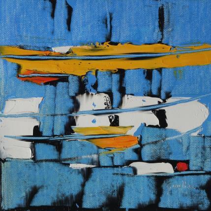 Peinture Reflets changeants par Gaultier Dominique | Tableau Abstrait Huile Marine