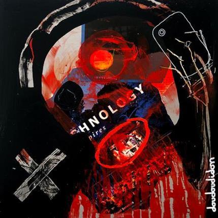 Peinture Le selfie de terminator par Doudoudidon | Tableau Art Singulier Acrylique