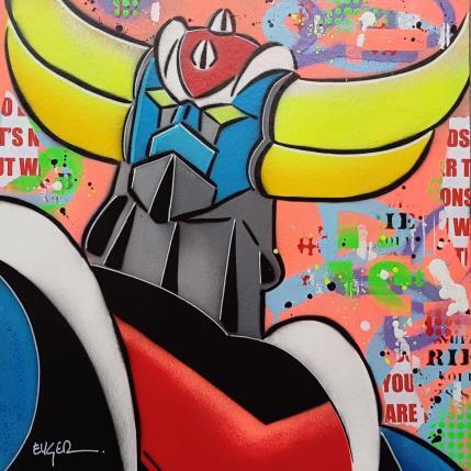 Peinture POP GOLDO par Euger Philippe | Tableau Pop-art Acrylique, Collage Icones Pop