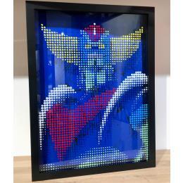 Sculpture Goldorak Box 3D par Wawapod | Sculpture Pop-art Acrylique, Posca Icones Pop