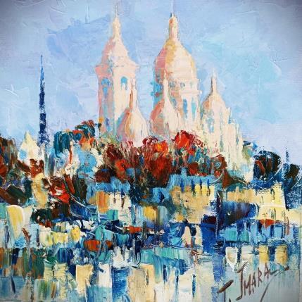 Peinture Sacré coeur par Jmara Tatiana | Tableau Figuratif Huile