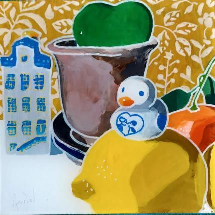 Peinture Mr Canard sur les canaux par Auriol Philippe | Tableau Figuratif Acrylique, Plexiglas, Posca Natures mortes