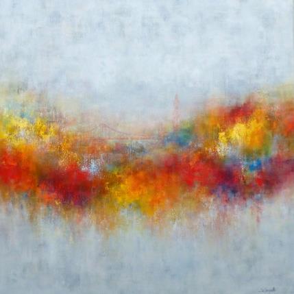 Peinture Urban Montreal par Coupette Steffi | Tableau Figuratif Acrylique Urbain