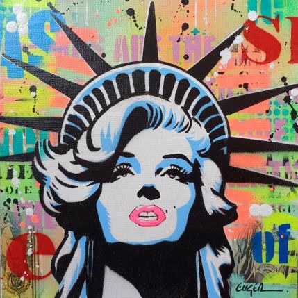 Peinture LADY MARILYN par Euger Philippe | Tableau Pop-art Acrylique Icones Pop