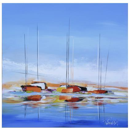 Peinture AUX COULEURS DE LÉTÉ par Munsch Eric | Tableau Figuratif Acrylique, Huile Marine