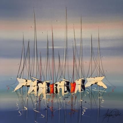 Peinture Calme avec beauté par Fonteyne David | Tableau Figuratif Acrylique Marine