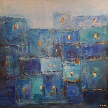 Peinture Blue world 2 par Solveiga | Tableau  Acrylique