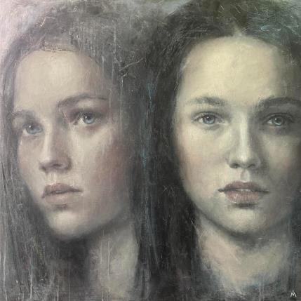 Peinture Oscillation par Ivanova Margarita | Tableau Surréalisme Huile Portraits