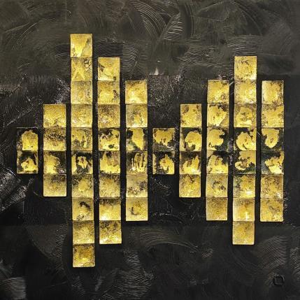 Gemälde Symphonie von Bauquel Véronique | Gemälde Abstrakt Collage Minimalistisch