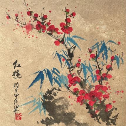 Painting Beauty life by Yu Huan Huan | Painting Figurative Ink Nature, Pop icons