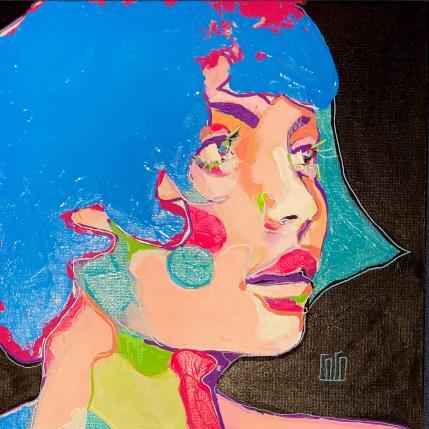 Painting Conversations Silencieuses : Colorlavie by Coco | Painting Figurative Acrylic Portrait
