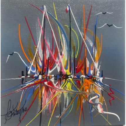 Pintura L'Arrivée por Fonteyne David | Pintura Figurative Acrylic