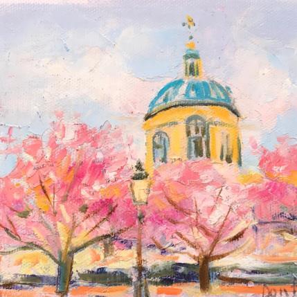 Peinture Paris au printemps  par Dontu Grigore | Tableau Figuratif Huile Urbain