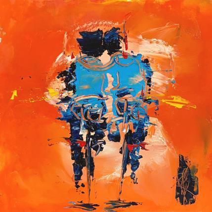 Peinture Câlin par Raffin Christian | Tableau Figuratif Huile Scènes de vie