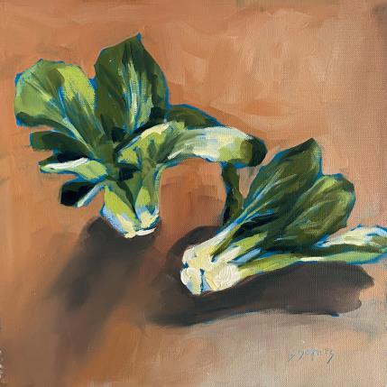 Painting chou chinois by Morales Géraldine | Painting Figurative Oil Still-life