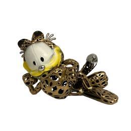 Sculpture Gold Garfield par Mikhel Julien | Sculpture Pop-art Graffiti, Résine