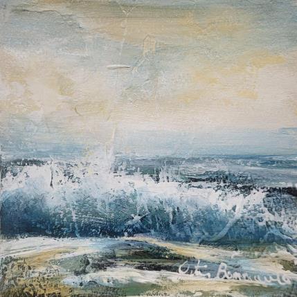 Peinture Douce vague par Ortis-Bommarito Nicole | Tableau Figuratif Acrylique Marine