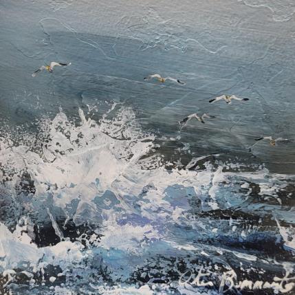 Peinture Goélands par Ortis-Bommarito Nicole | Tableau Figuratif Acrylique Marine