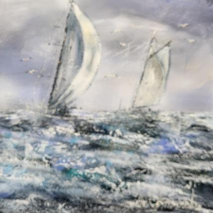 Peinture On en a rêvé par Ortis-Bommarito Nicole | Tableau Figuratif Acrylique Marine