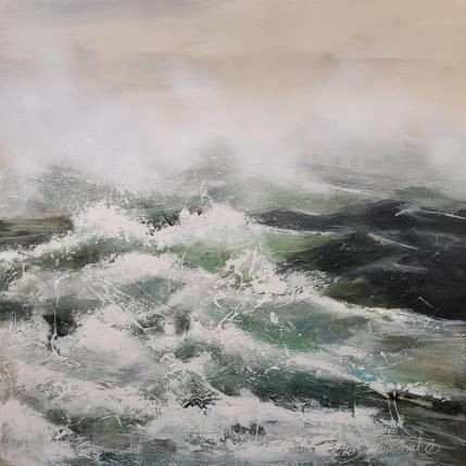 Painting Ressacs by Ortis-Bommarito Nicole | Painting Figurative Acrylic Marine