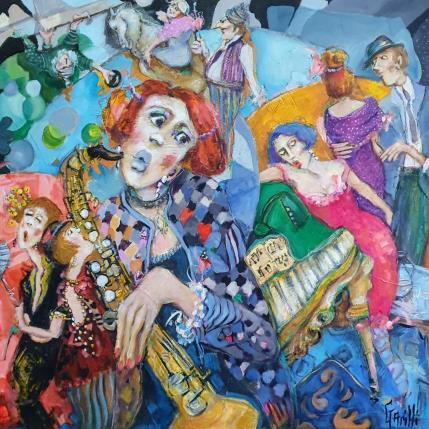 Peinture Dream of artist in love par Garilli Nicole | Tableau Figuratif Acrylique, Huile, Pastel Scènes de vie