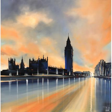 Peinture When orange blows par Guillet Jerome | Tableau Figuratif Huile Urbain