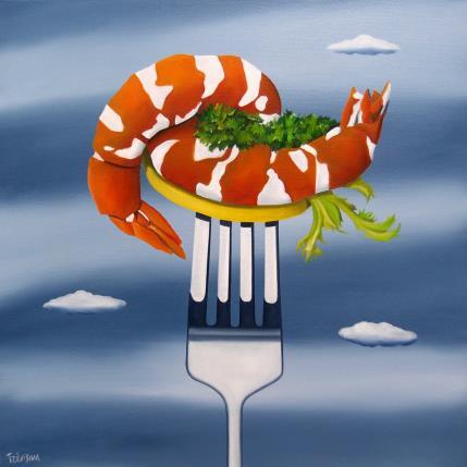 Peinture Gourmet par Trevisan Carlo | Tableau Surréalisme Huile Natures mortes