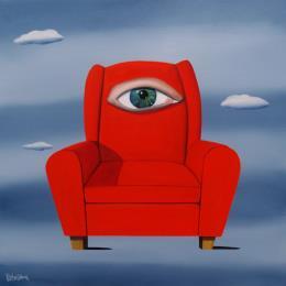 Painting Rest thinking by Trevisan Carlo | Painting Surrealism Oil Landscapes, Nature