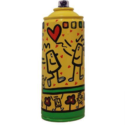 Sculpture Un peu d'amour par Ralau | Sculpture Art Singulier Acrylique, Posca Nature