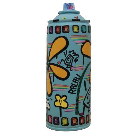 Sculpture Le village des fleurs par Ralau | Sculpture Art Singulier Acrylique, Posca Nature