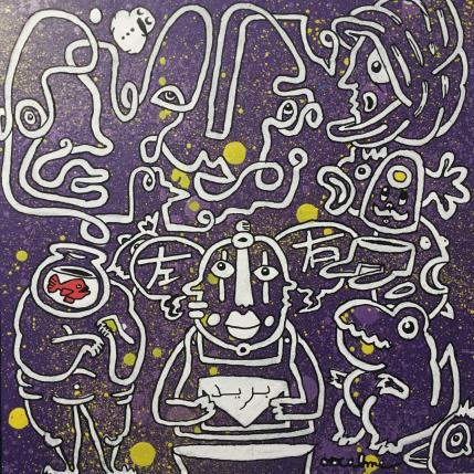 Peinture Barid (courrier) par Oocalme | Tableau Art Singulier Acrylique Scènes de vie