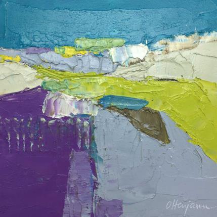 Gemälde Nature infinie au ciel bleu von Ottenjann Andrea | Gemälde Abstrakt Acryl Minimalistisch