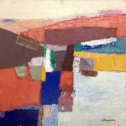 Peinture La lumière du soir par Ottenjann Andrea | Tableau Abstrait Acrylique Minimaliste