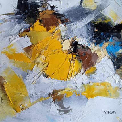 Peinture Weekend II par Virgis | Tableau Abstrait Huile Minimaliste