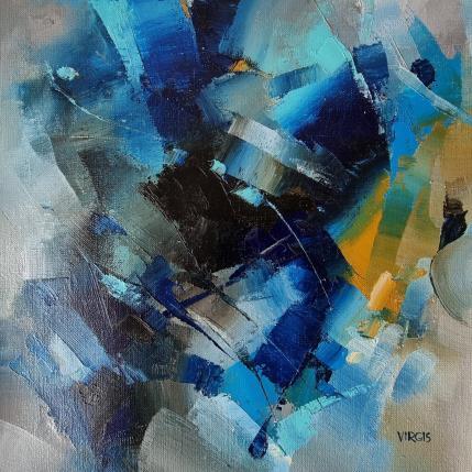 Gemälde Late summer night von Virgis | Gemälde Abstrakt Öl Minimalistisch