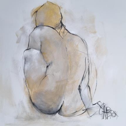 Peinture Adorée  par Chaperon Martine | Tableau Figuratif Acrylique Nu
