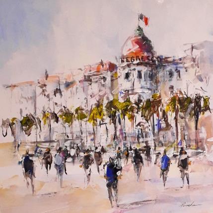 Peinture hotel a nice par Poumelin Richard | Tableau Figuratif Acrylique, Huile Paysages