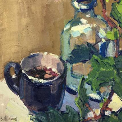 Peinture Nature morte à la branche de lierre par Aliamus Béatrice  | Tableau Figuratif Huile Natures mortes