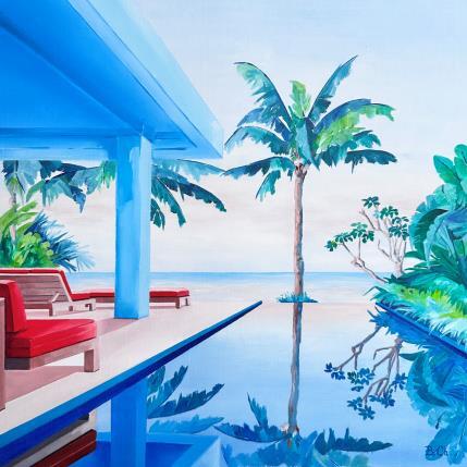 Peinture Rameaux de lumière par Chassagnette Béatrice | Tableau Figuratif Huile Paysages