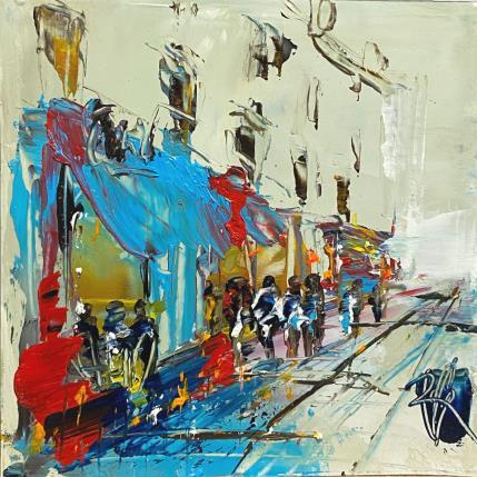 Peinture Le bar par Raffin Christian | Tableau Figuratif Huile Urbain